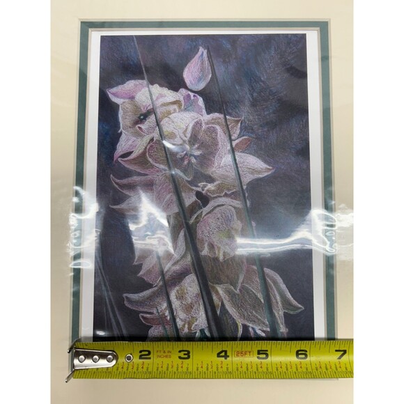 Vtg Fine Art Litho Print "Yucca Flowers" Signed By Mary Hansen Wolfe - Picture 9 of 10